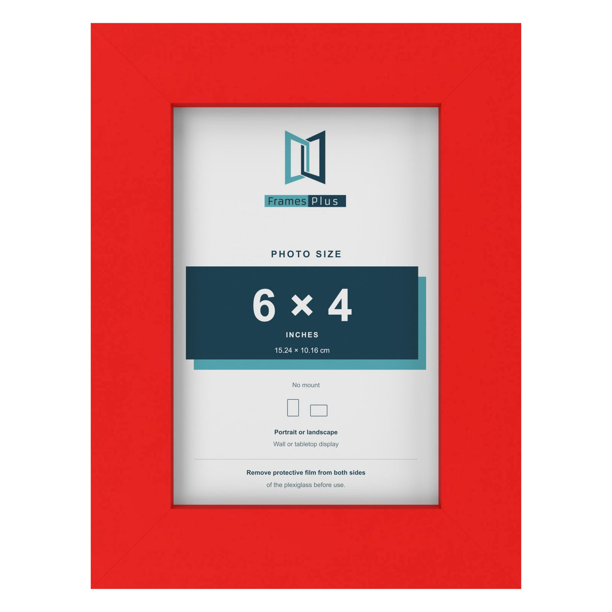 Red picture frame for a 6 x 4 inch photo