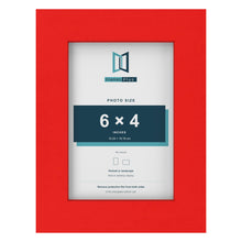 Red picture frame for a 6 x 4 inch photo