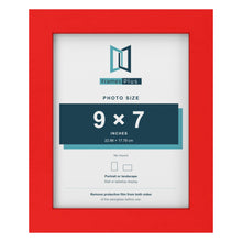 Red picture frame for a 9 x 7 inch photo