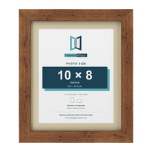 Rustic 12 x 10 inch picture frame with an ivory mount for a 10 x 8 inch photo