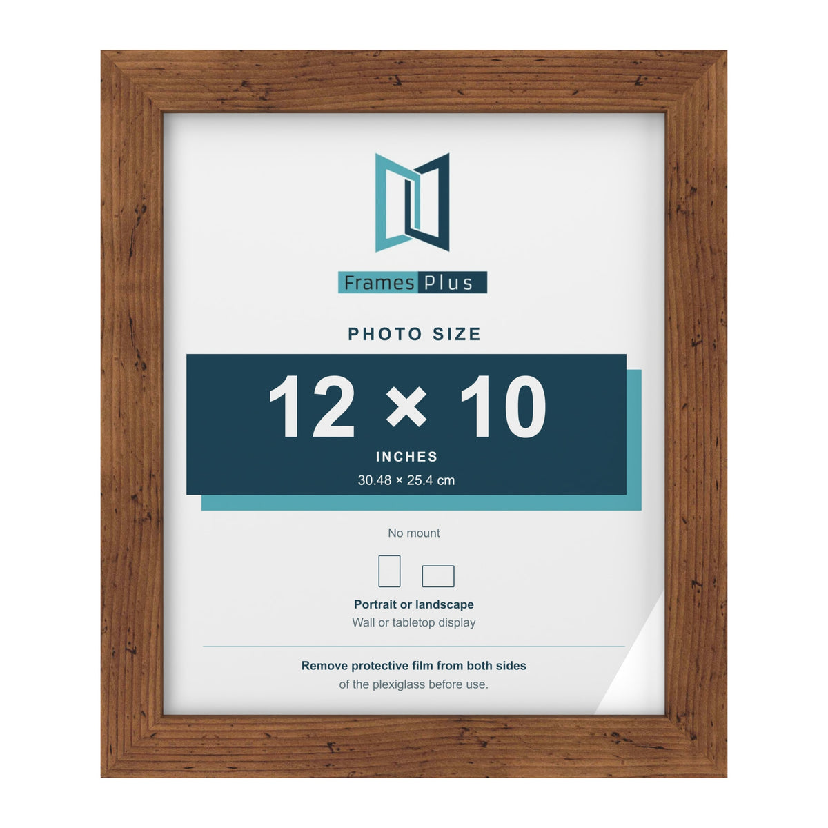 Rustic picture frame for a 12 x 10 inch photo