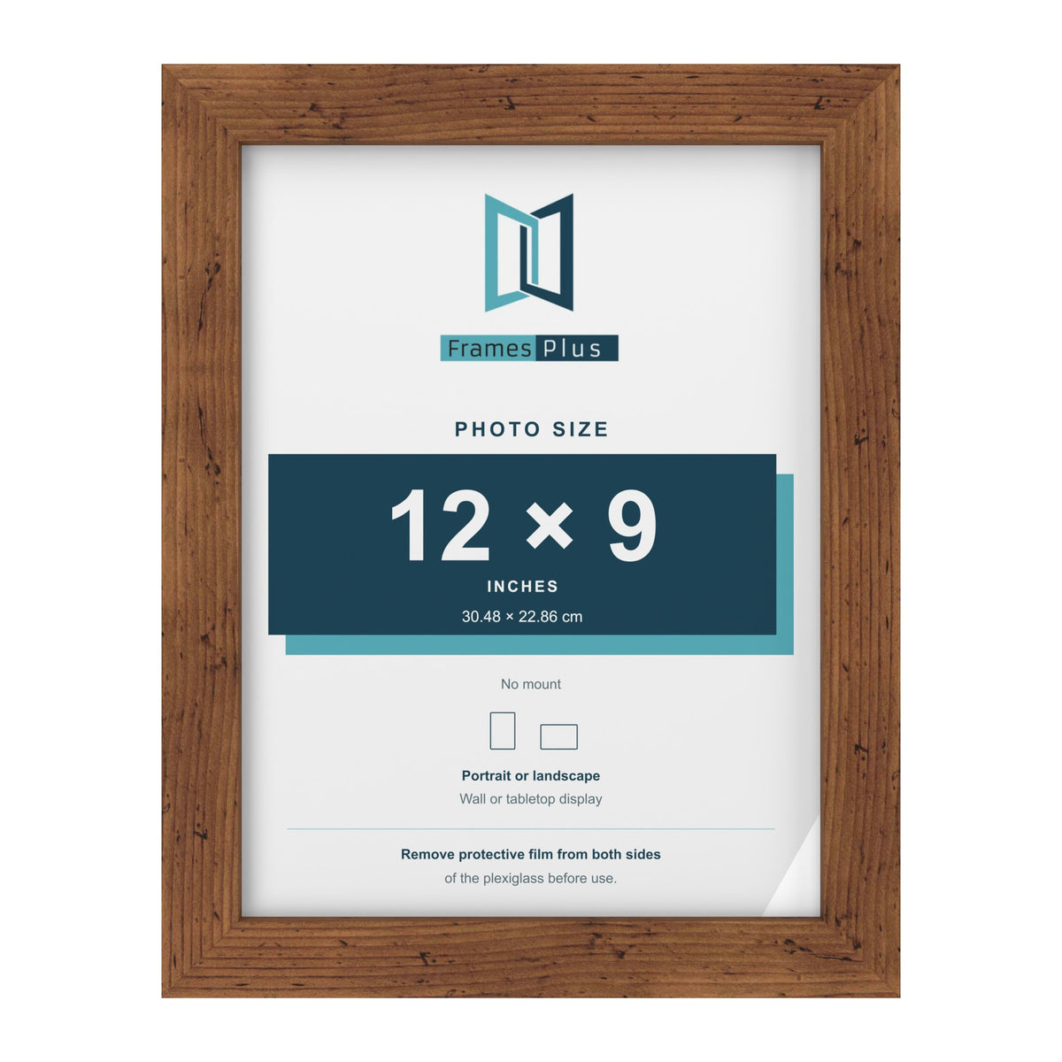 Rustic picture frame for a 12 x 9 inch photo