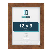 Rustic picture frame for a 12 x 9 inch photo