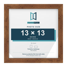 Rustic picture frame for a 13 x 13 inch photo