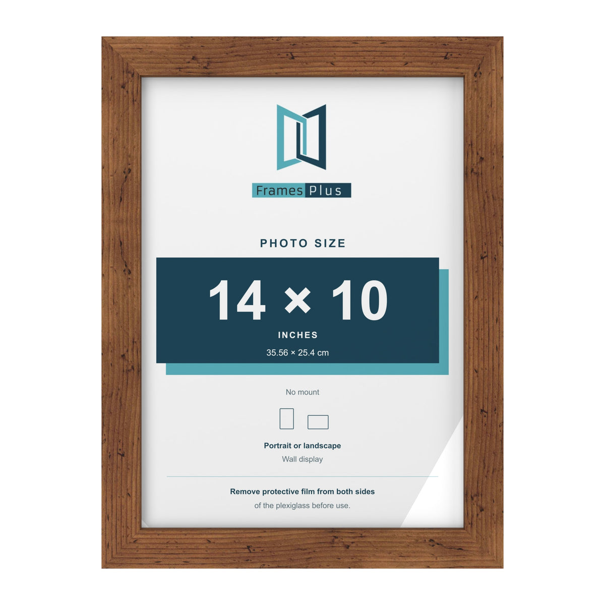 Rustic picture frame for a 14 x 10 inch photo
