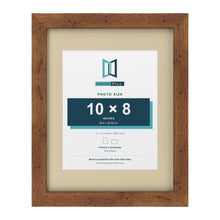 Rustic 14 x 11 inch picture frame with an ivory mount for a 10 x 8 inch photo