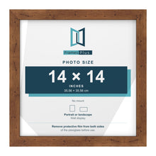 Rustic picture frame for a 14 x 14 inch photo