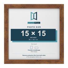 Rustic picture frame for a 15 x 15 inch photo