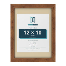 Rustic 16 x 12 inch picture frame with an ivory mount for a 12 x 10 inch photo