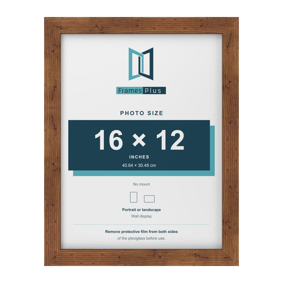 Rustic picture frame for a 16 x 12 inch photo