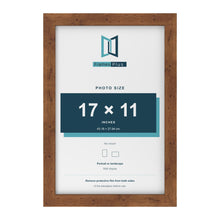 Rustic picture frame for a 17 x 11 inch photo
