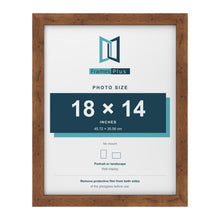 Rustic picture frame for a 18 x 14 inch photo