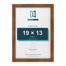 Rustic picture frame for a 19 x 13 inch photo