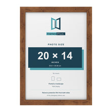 Rustic picture frame for a 20 x 14 inch photo