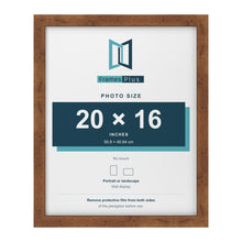 Rustic picture frame for a 20 x 16 inch photo
