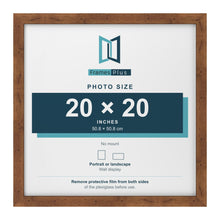 Rustic picture frame for a 20 x 20 inch photo