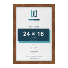 Rustic picture frame for a 24 x 16 inch photo