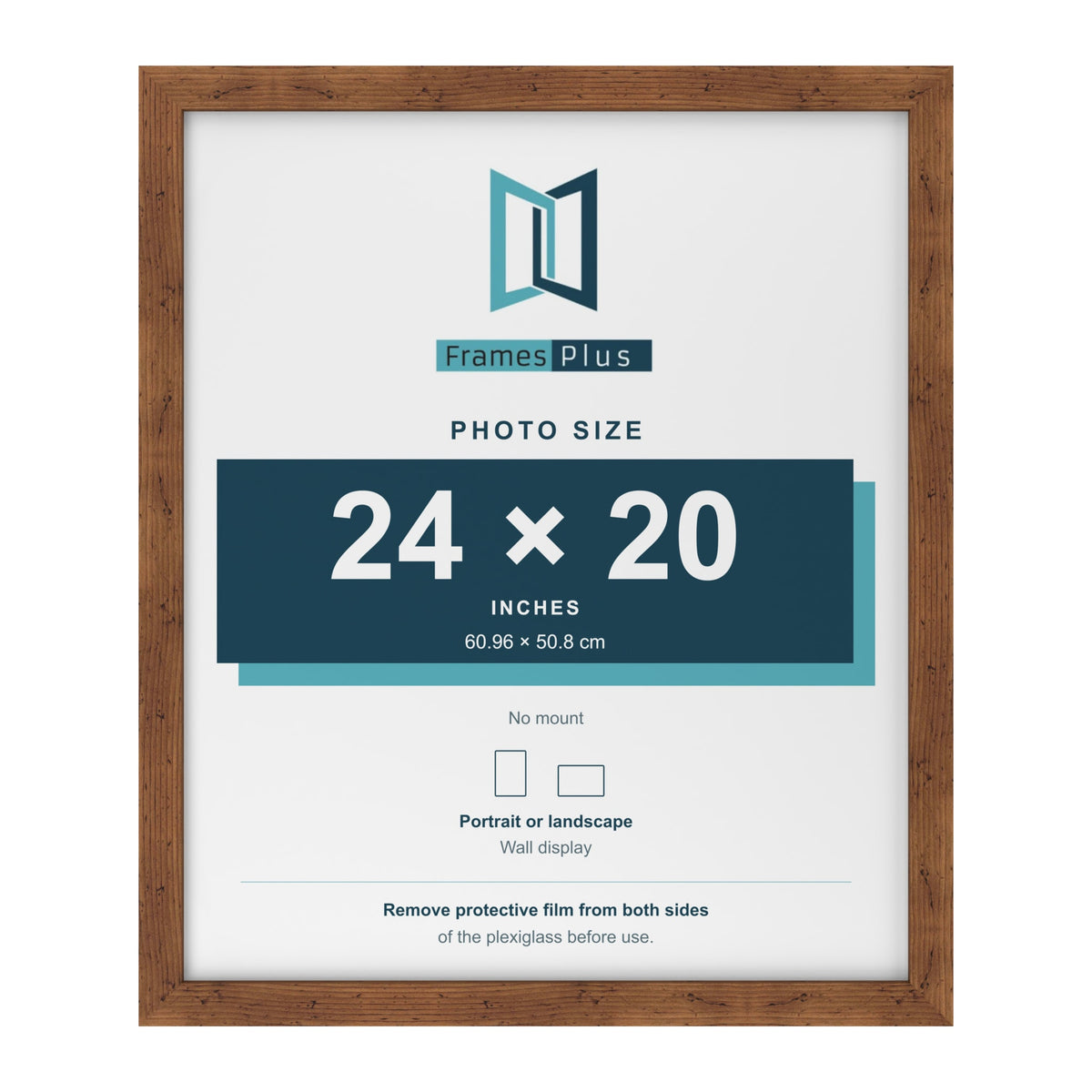 Rustic picture frame for a 24 x 20 inch photo