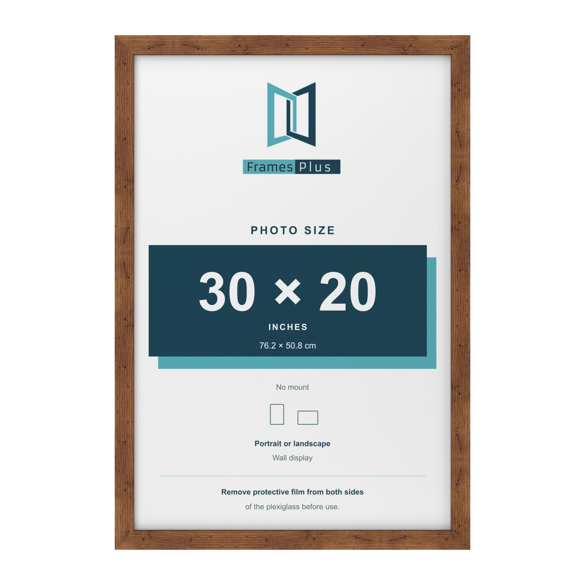 Rustic picture frame for a 30 x 20 inch photo