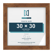 Rustic picture frame for a 30 x 30 cm photo