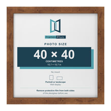 Rustic picture frame for a 40 x 40 cm photo