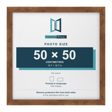 Rustic picture frame for a 50 x 50 cm photo