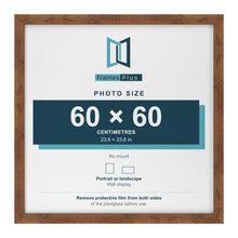 Rustic picture frame for a 60 x 60 cm photo