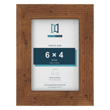 Rustic picture frame for a 6 x 4 inch photo