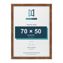 Rustic picture frame for a 70 x 50 cm photo