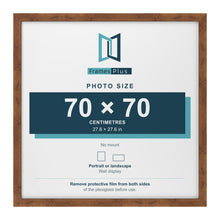 Rustic picture frame for a 70 x 70 cm photo
