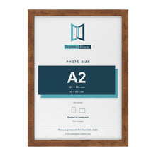 Rustic picture frame for an A2 photo