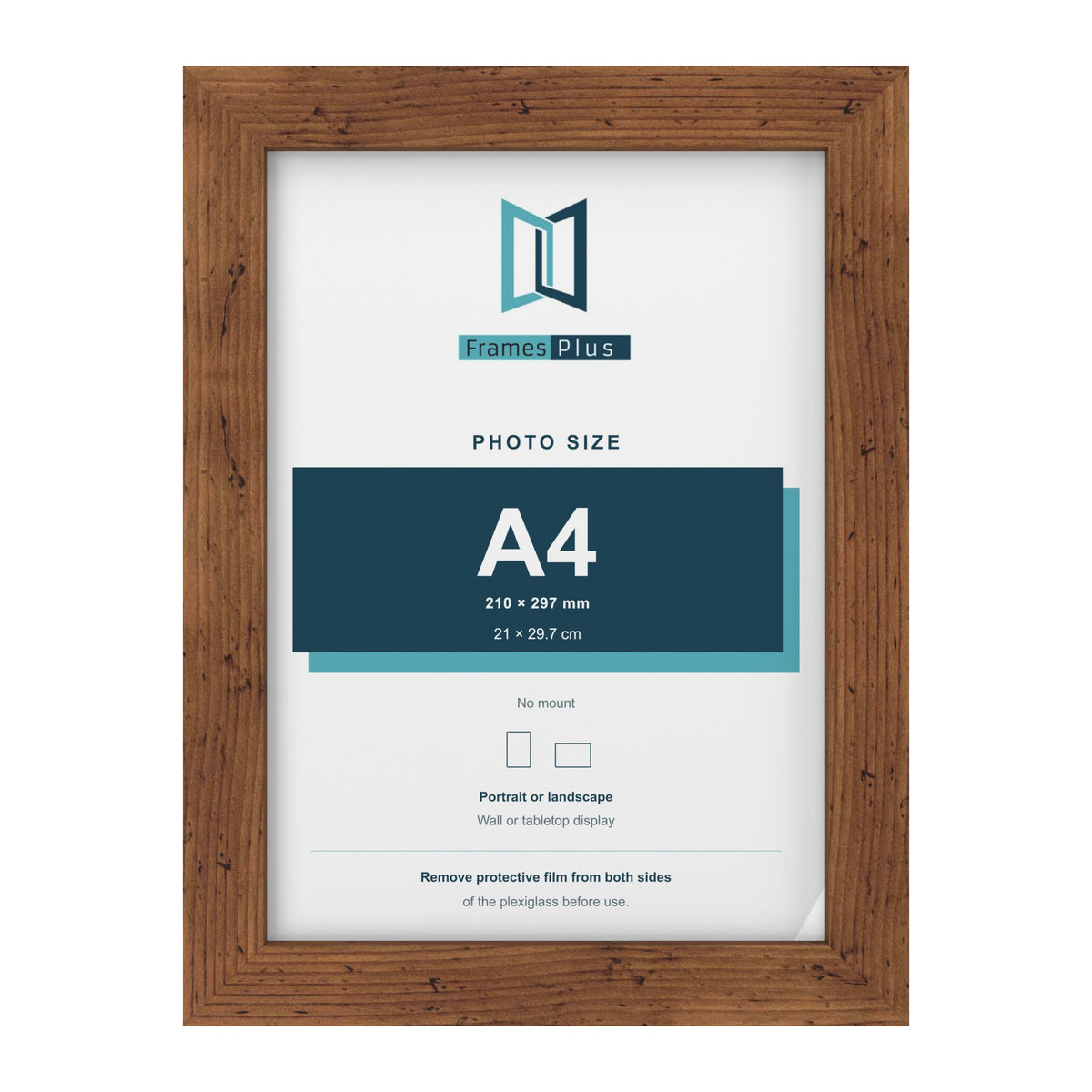 Rustic picture frame for an A4 photo