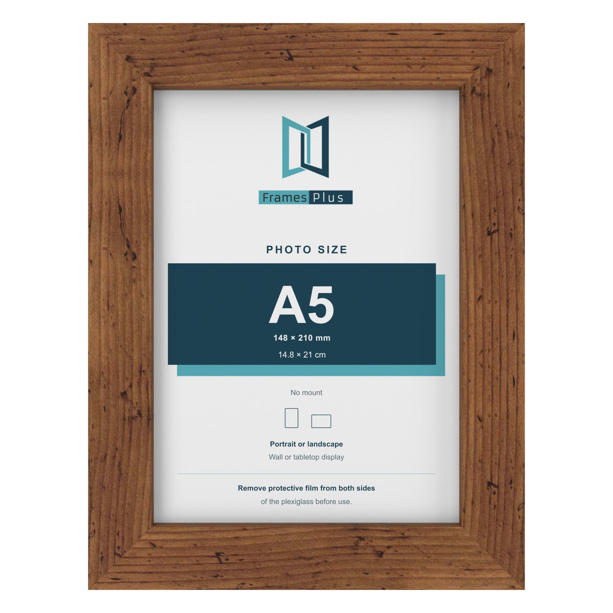 Rustic picture frame for an A5 photo
