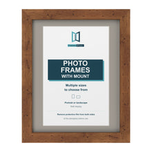 Rustic picture frame with a Dawn Grey mount