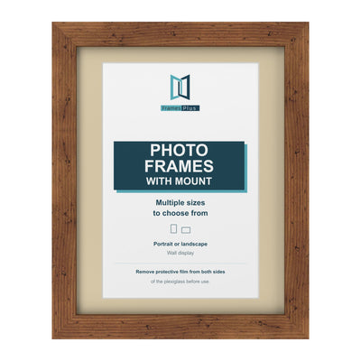 Classic Range Rustic Picture, Photo & Poster Frame with Ivory Mount