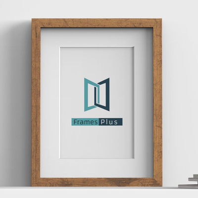 Sleek Range Rustic Picture, Photo & Poster Frame with White Mount