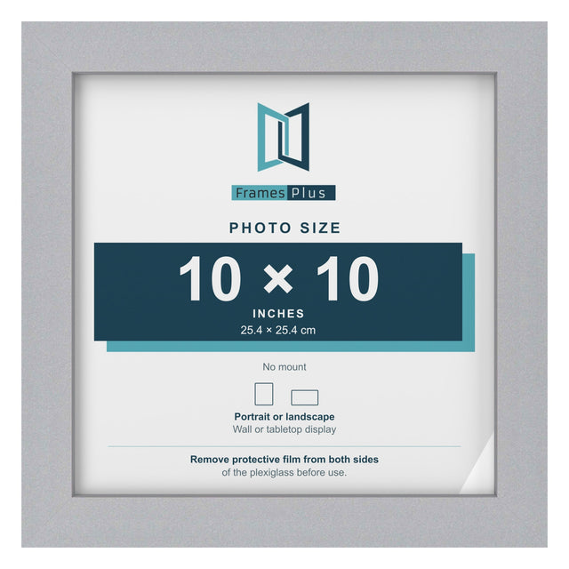 Classic Range Silver Picture, Photo & Poster Frame — Finish and profile example