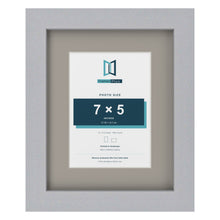 Silver 10 x 8 inch picture frame with a Dawn Grey mount for a 7 x 5 inch photo