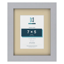 Silver 10 x 8 inch picture frame with an ivory mount for a 7 x 5 inch photo