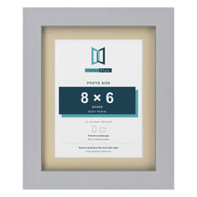 Silver 10 x 8 inch picture frame with an ivory mount for an 8 x 6 inch photo