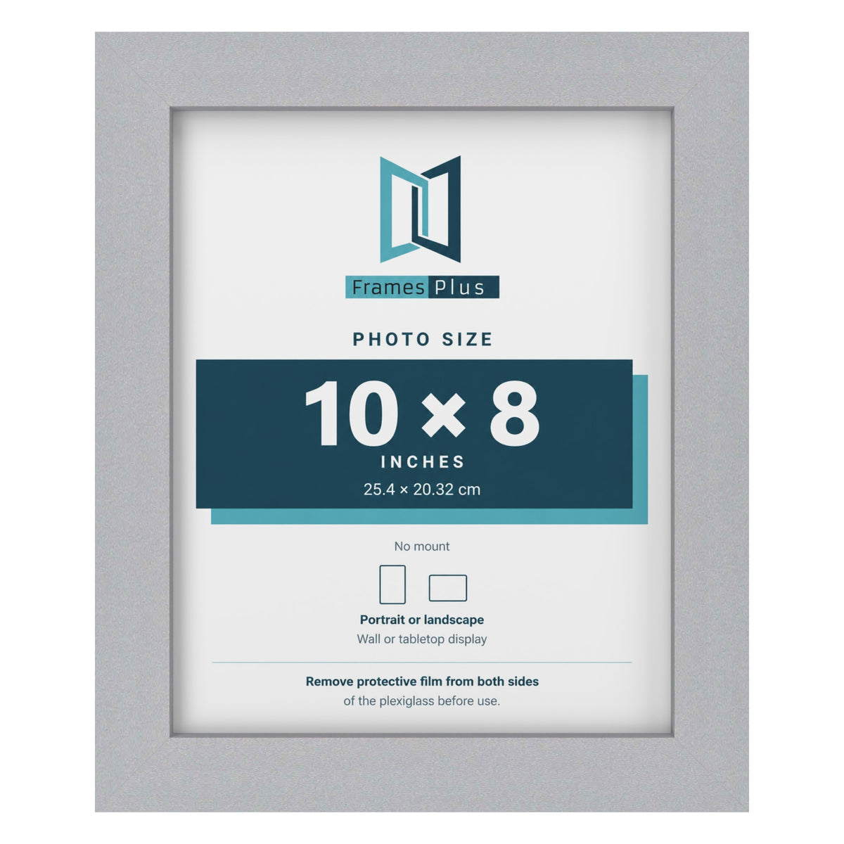 Silver picture frame for a 10 x 8 inch photo