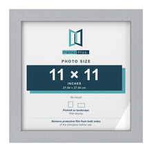 Silver picture frame for a 11 x 11 inch photo