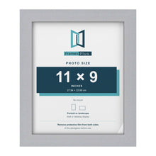 Silver picture frame for a 11 x 9 inch photo