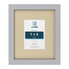 Silver 12 x 10 inch picture frame with an ivory mount for a 7 x 5 inch photo