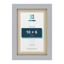 Silver 12 x 8 inch picture frame with an ivory mount for a 10 x 6 inch photo