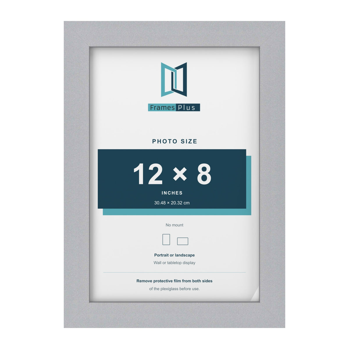 Silver picture frame for a 12 x 8 inch photo