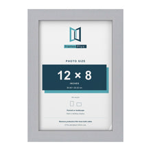 Silver picture frame for a 12 x 8 inch photo