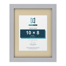 Silver 14 x 11 inch picture frame with an ivory mount for a 10 x 8 inch photo