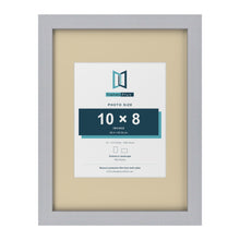 Silver 16 x 12 inch picture frame with an ivory mount for a 10 x 8 inch photo