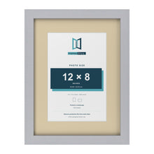 Silver 16 x 12 inch picture frame with an ivory mount for a 12 x 8 inch photo
